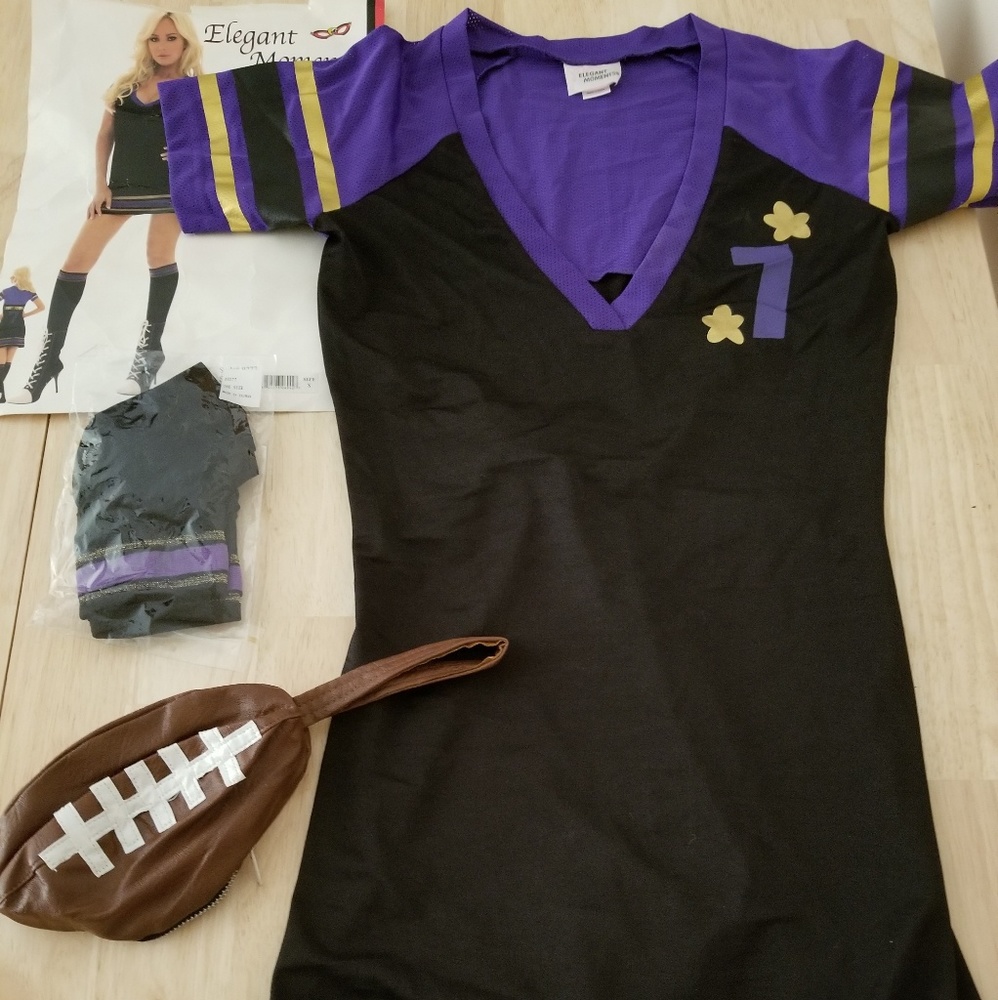 Elegant Moments Halloween Football Jersey Dress